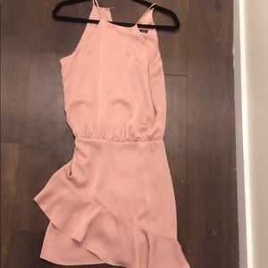 KRISA Light Pink Asymmetrical Dress
